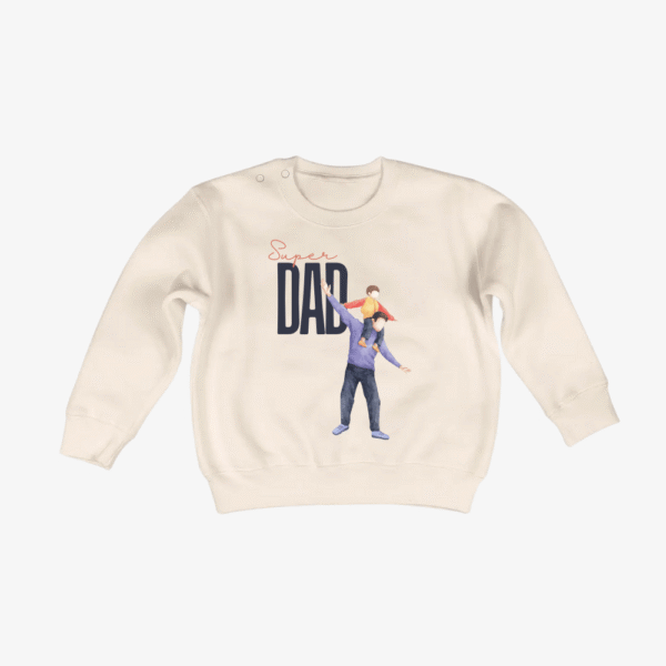 Sweater - 'super dad' met zoon