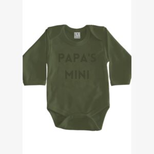 Romper papa's mini olijfgroen - Mini&Co.
