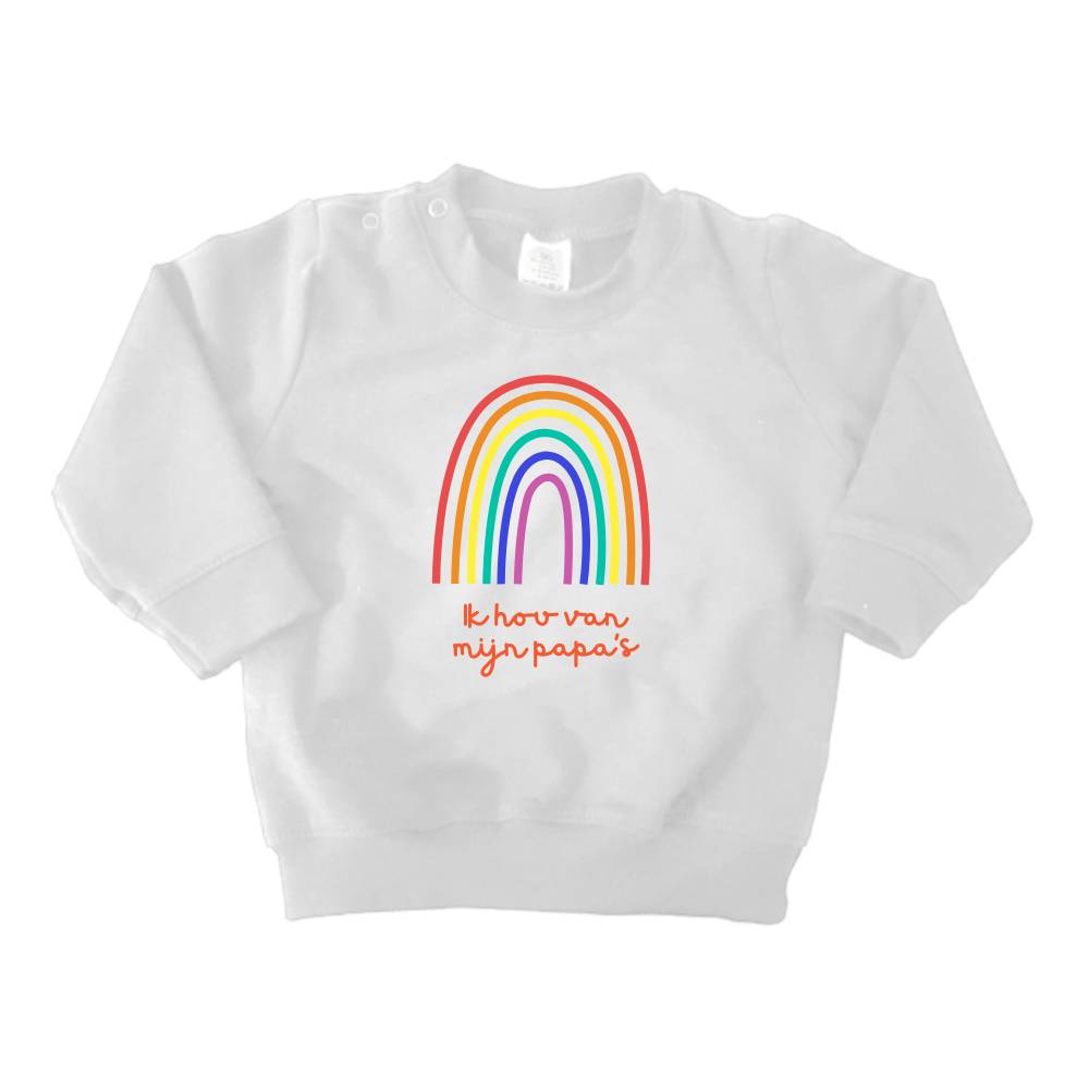 Sweater Ik hou van mijn papa's regenboog - Rainbow Garden