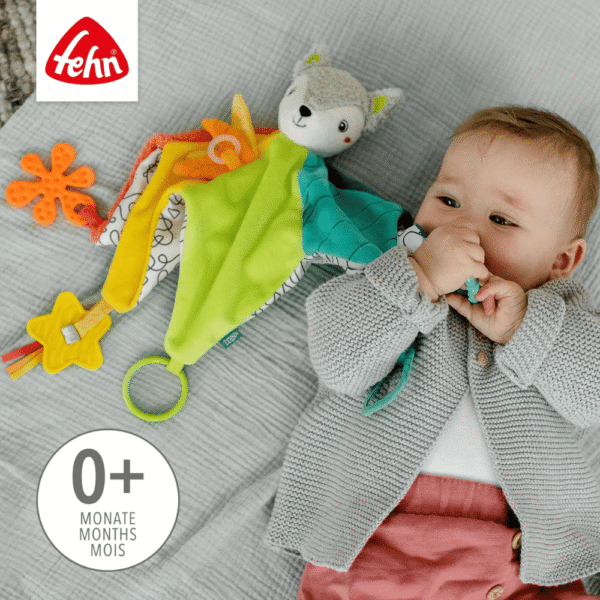 Knuffeldoekje multifunctioneel - kleurrijke vos - Image 2
