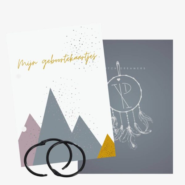 Bewaarbundel geboortekaartjes | Mystic mountains
