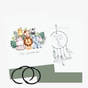 Bewaarbundel geboortekaartjes | Jungle dieren