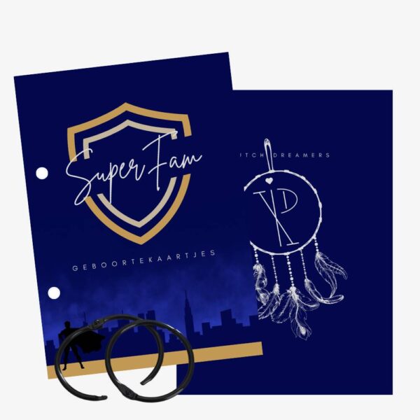 Bewaarbundel geboortekaartjes | SuperFam (papa)