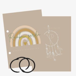 Bewaarbundel geboortekaartjes | Rainbow garden