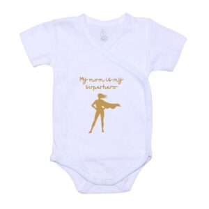 Overslagromper - My mom is my superhero - Korte mouw - SuperFam