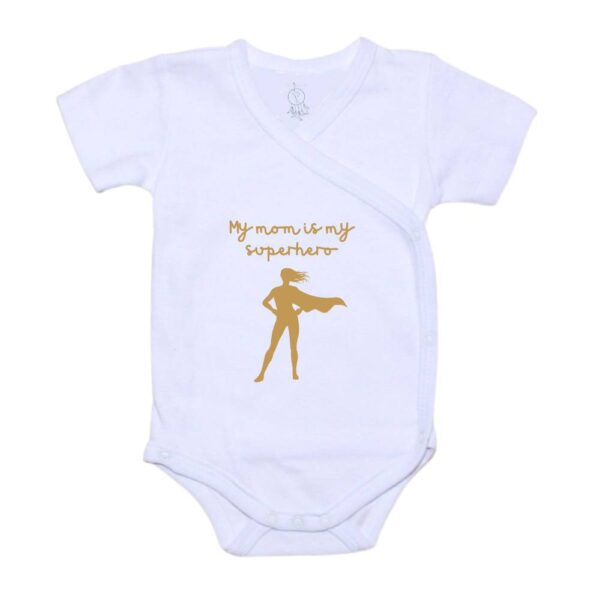 Overslagromper - My mom is my superhero - Korte mouw - SuperFam