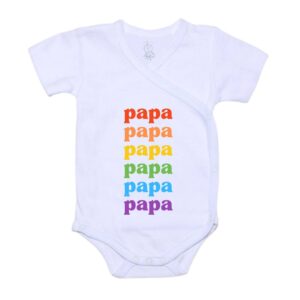 Romper papa regenboog - Rainbow Garden