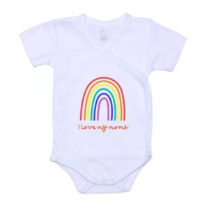 Romper I love my moms regenboog - Rainbow Garden