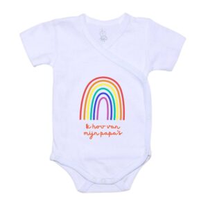 Romper Ik hou van mijn papa's regenboog - Rainbow Garden