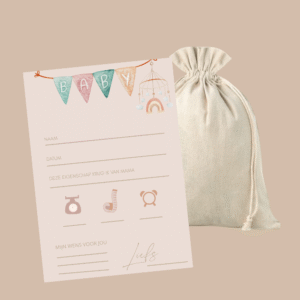 Babyshowerkaarten 'lief' - mama