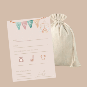 Babyshowerkaarten 'lief' - papa