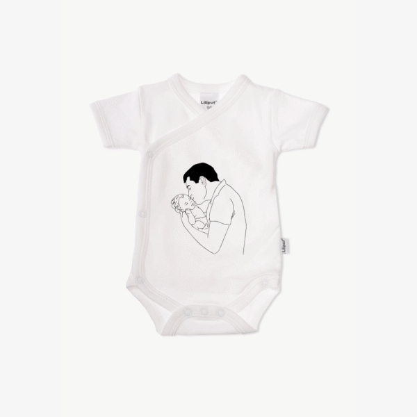 Overslagromper - papa en baby