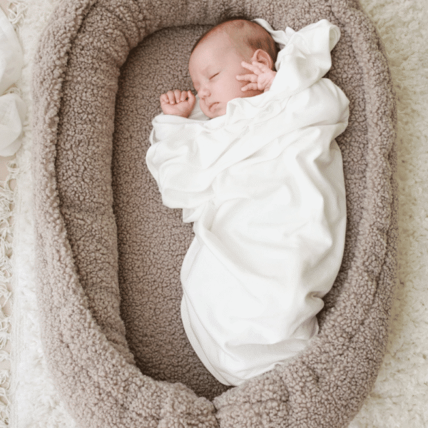 Babynestje teddy - taupe - Image 2