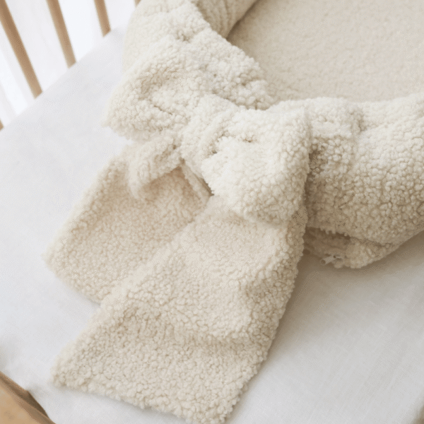 Babynestje teddy strik - crème - Afbeelding 2