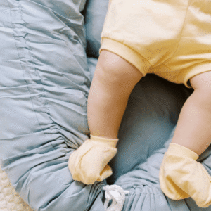 Babynestje 100% katoen - grijsblauw
