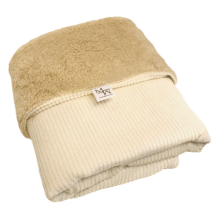 Wiegdeken rib - off-white