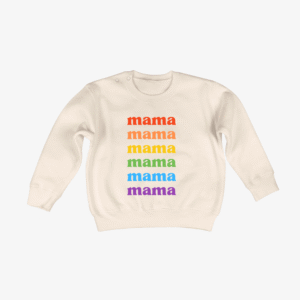 Sweater - 'mama' regenboog