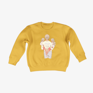 Sweater - mama (blond) met dochters