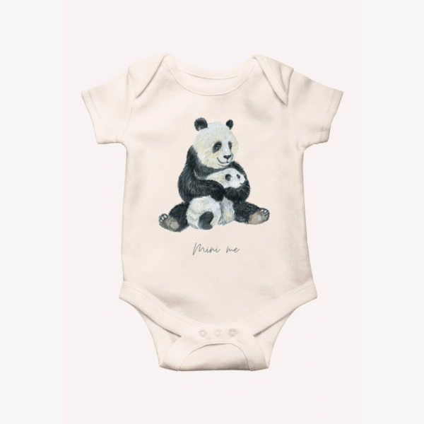 Romper - panda met kleintje