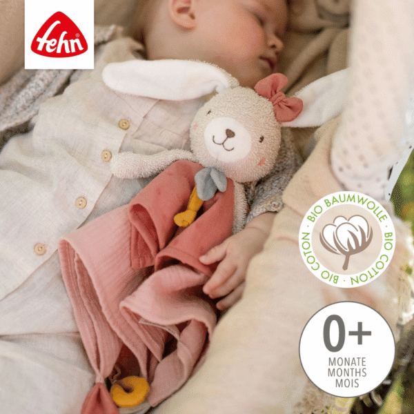 Knuffeldoekje multifunctioneel - konijn - Afbeelding 2