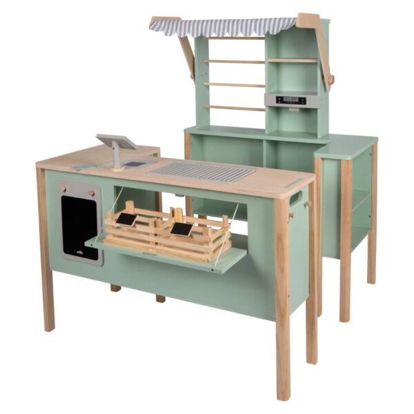 Houten Speelkeuken en Winkel - Multifunctioneel