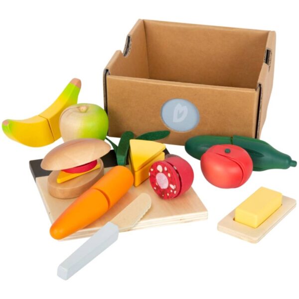 Houten snijset lunch