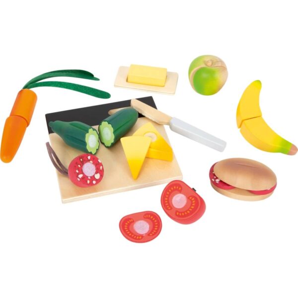 Houten snijset lunch