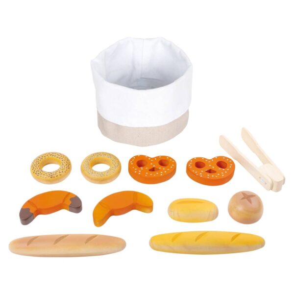 Houten broodmandenset