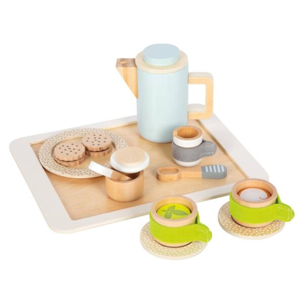 Houten Koffie- en theeset