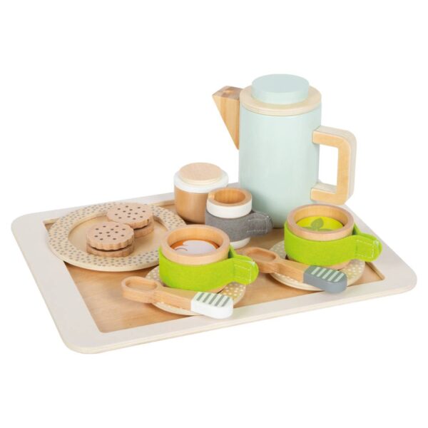Houten Koffie- en theeset