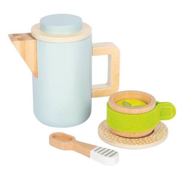 Houten Koffie- en theeset