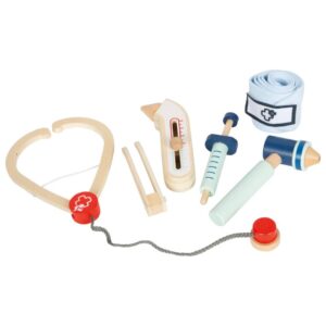 Houten medische kit voor kinderen