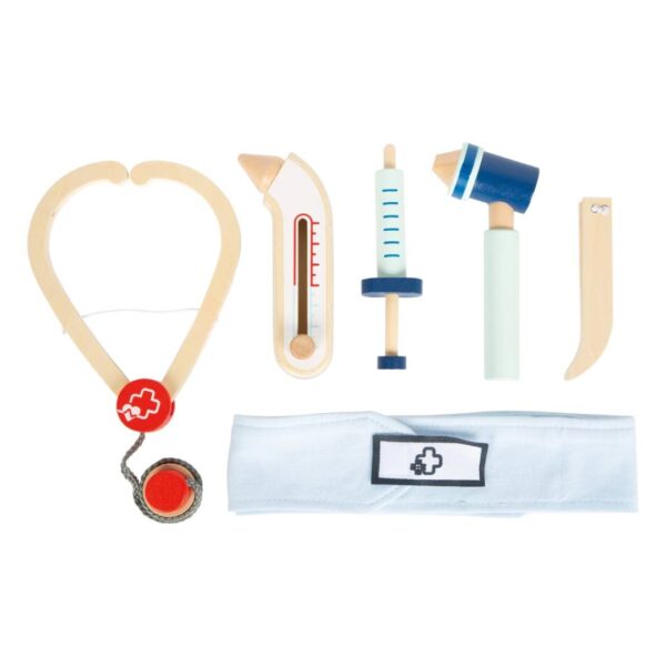 Houten medische kit voor kinderen