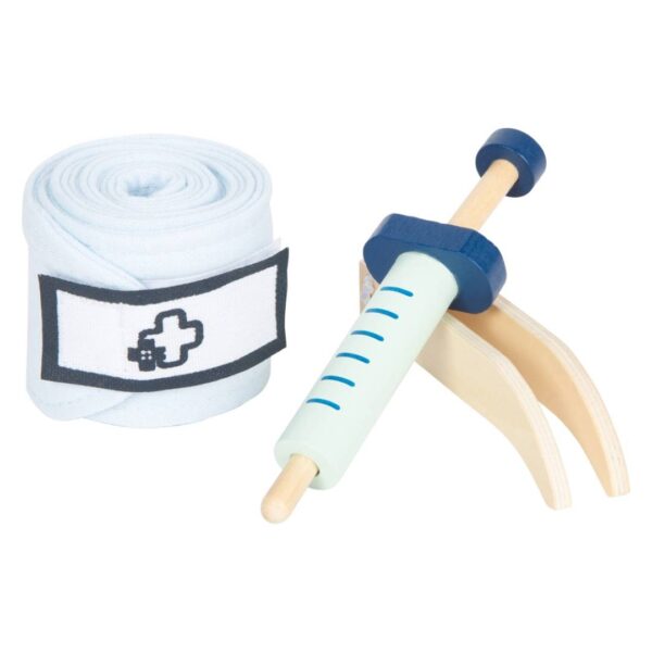 Houten medische kit voor kinderen