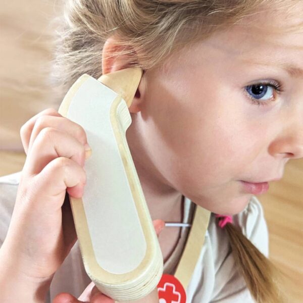 Houten medische kit voor kinderen