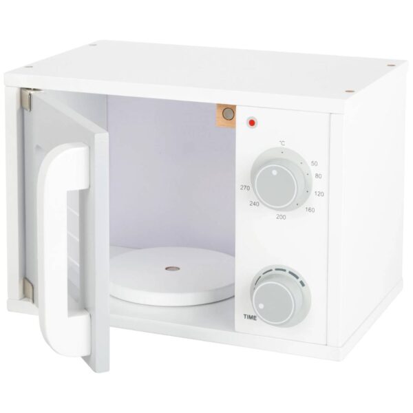 Houten magnetron - wit