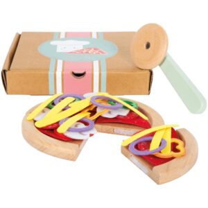 Houten pizzaset