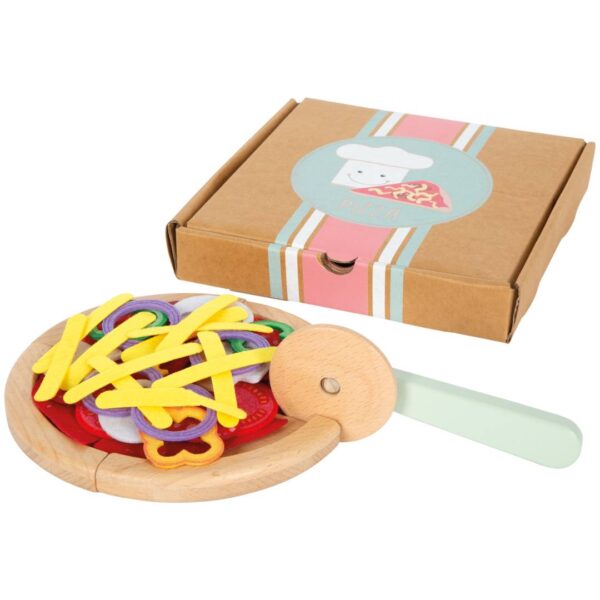 Houten pizzaset