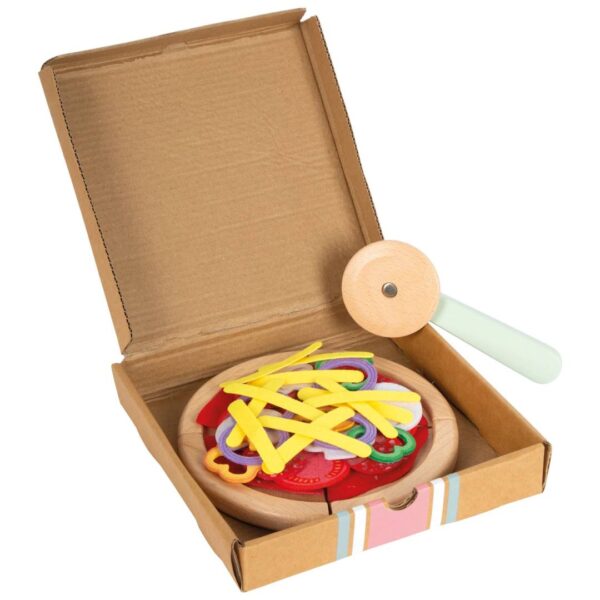 Houten pizzaset