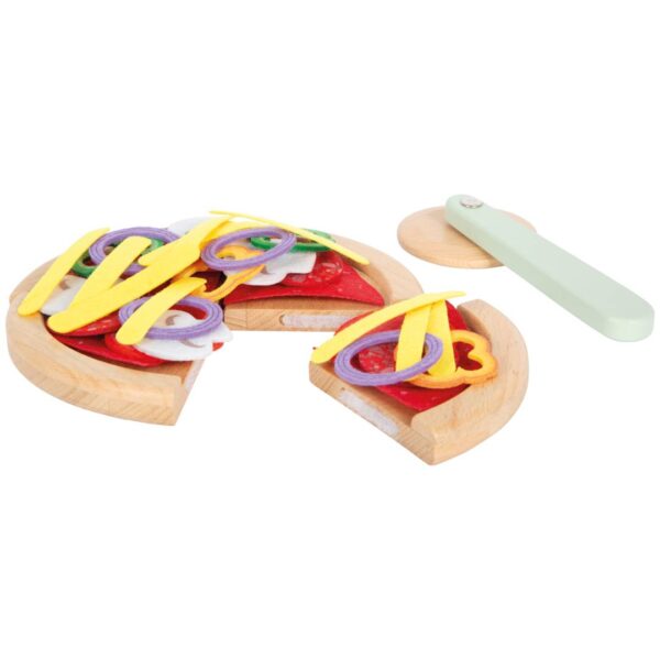 Houten pizzaset
