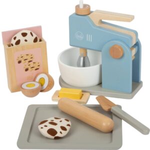 Houten blenderset - lichtblauw