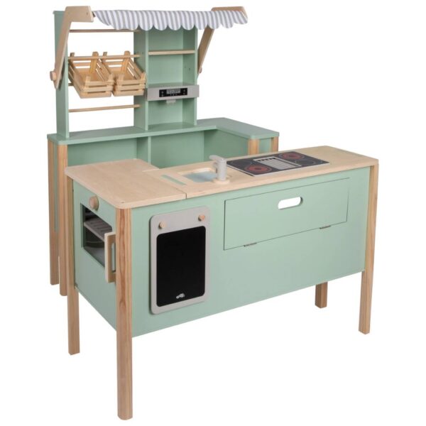Houten Speelkeuken en Winkel - Multifunctioneel