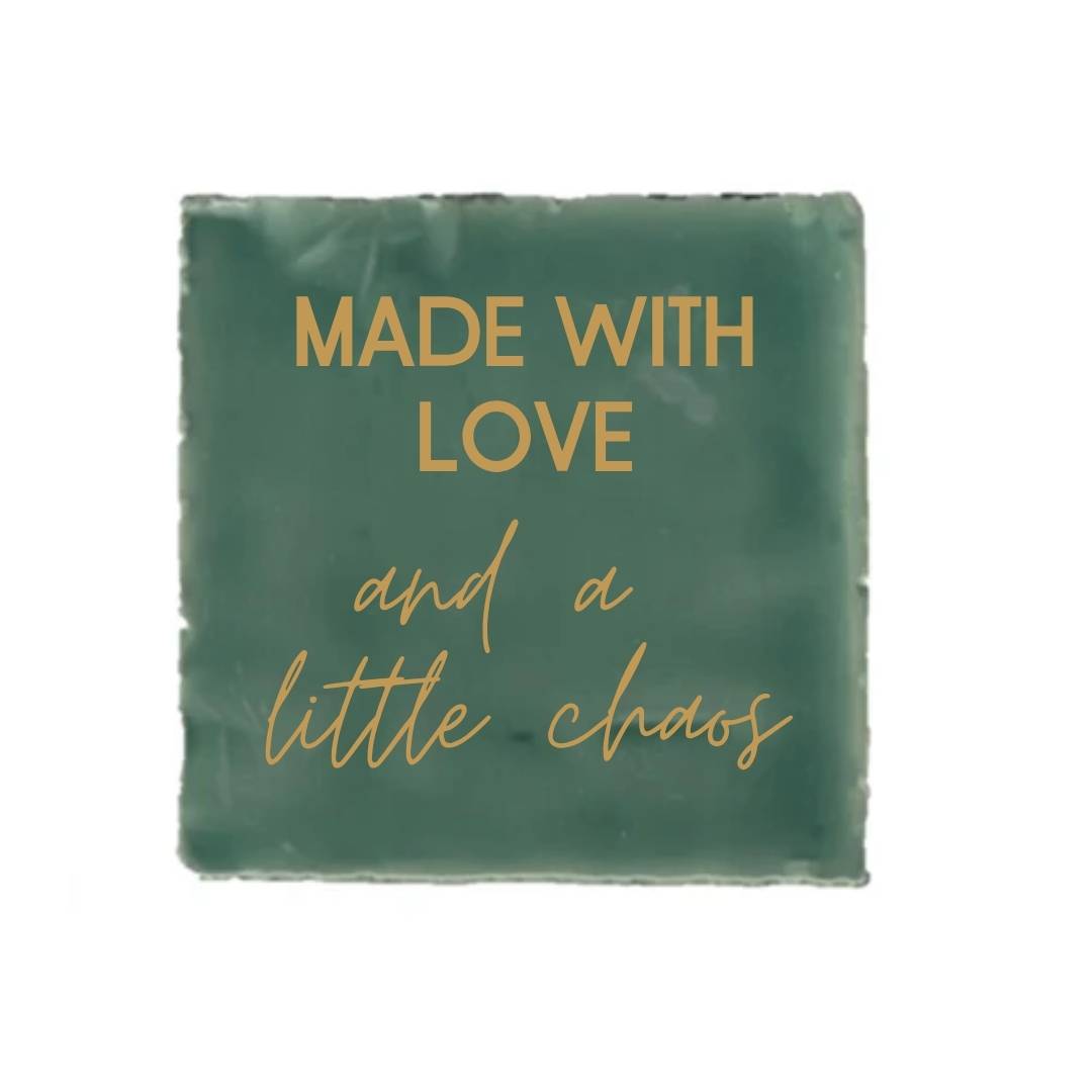 Tegeltje - Made with love - diverse kleuren - Afbeelding 2