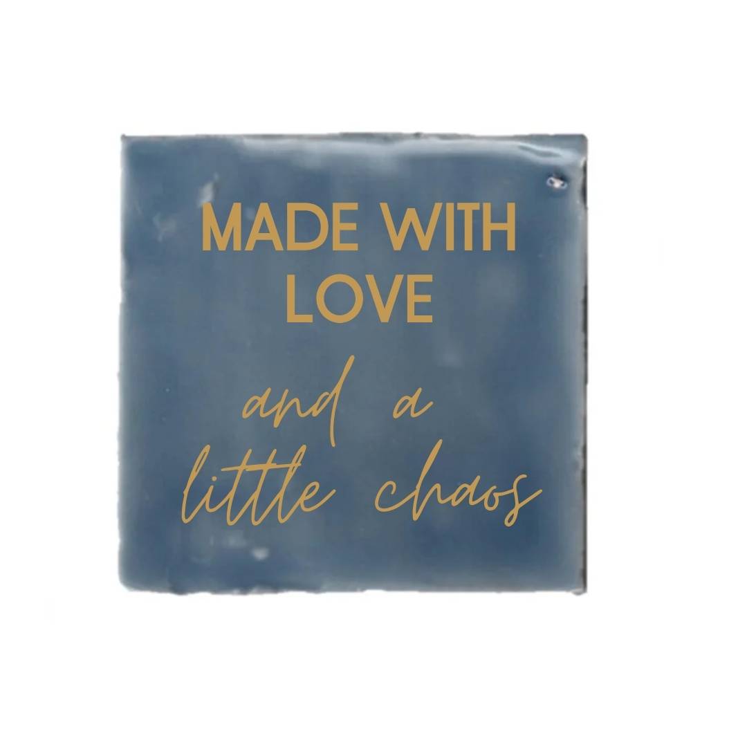 Tegeltje - Made with love - diverse kleuren - Afbeelding 3