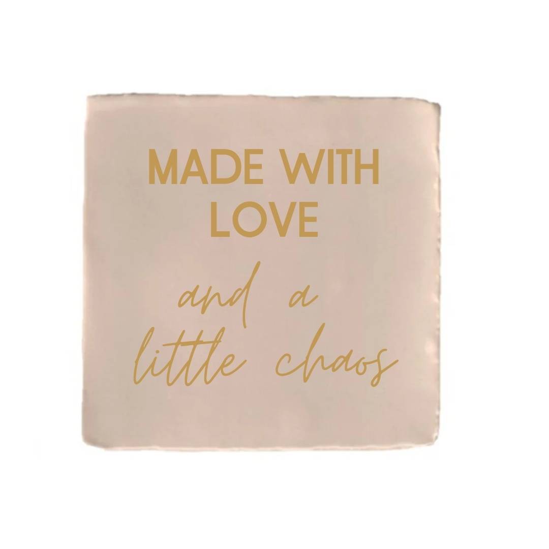 Tegeltje - Made with love - diverse kleuren - Afbeelding 4