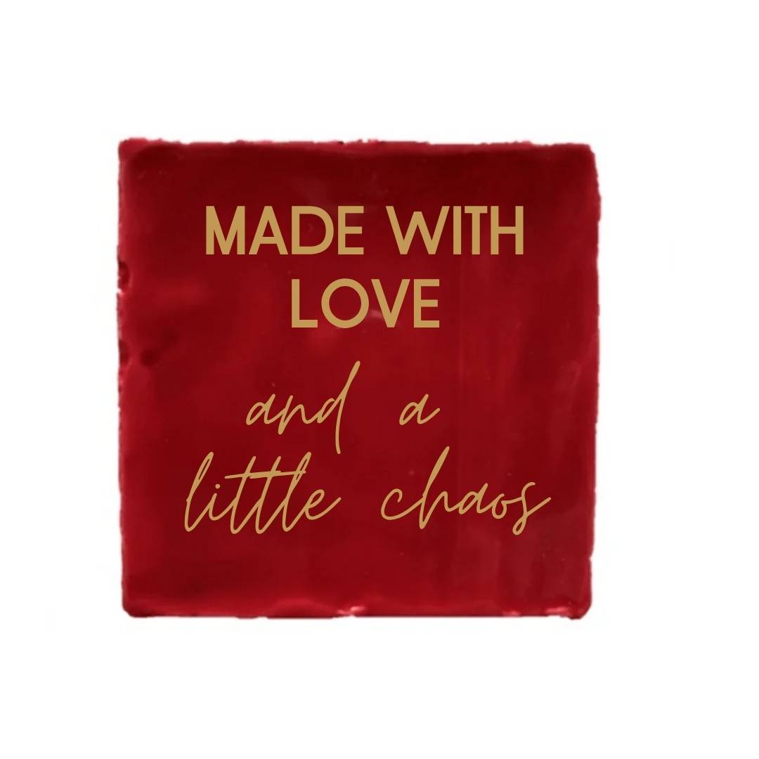 Tegeltje - Made with love - diverse kleuren - Afbeelding 6