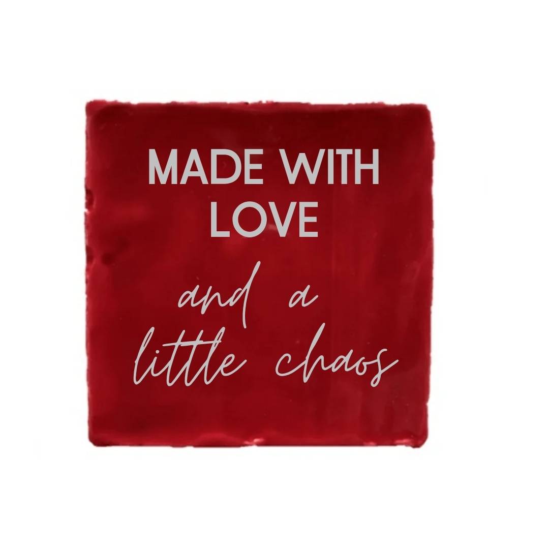 Tegeltje - Made with love - diverse kleuren - Afbeelding 13