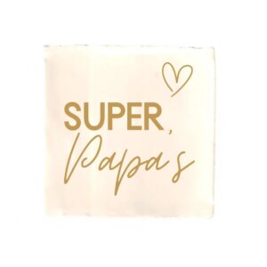 Tegeltje - Super Papa's - diverse kleuren