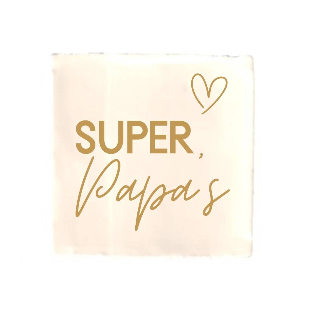 Tegeltje - Super Papa's - diverse kleuren