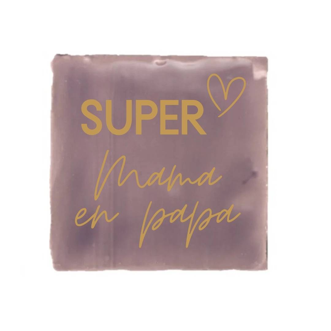 Tegeltje-Super Mama en Papa-diverse kleuren - Afbeelding 5